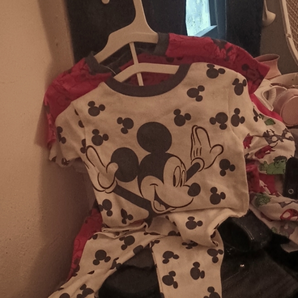 Double set of Mickey mouse pj 4t